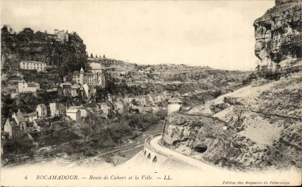 Rocamadour — Route de Cahors und die Stadt — Ausgabe der Magasins du Pèlerinage - Vorderseite