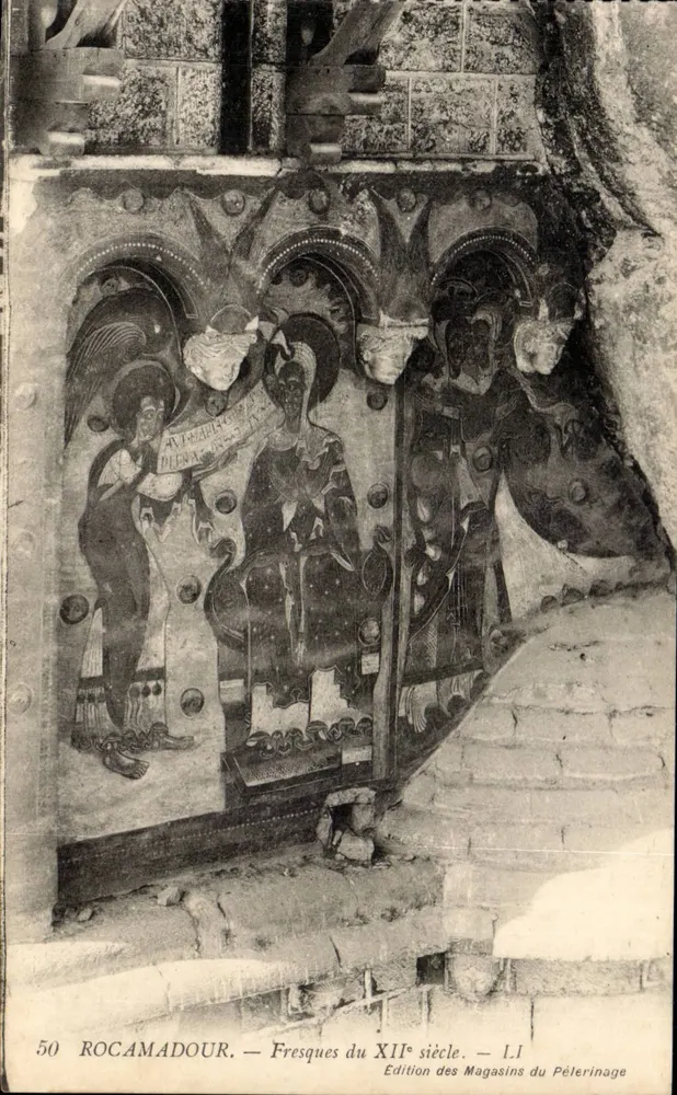 Rocamadour — Frescos do Século XII — Edição dos Magasins do Pèlerinage, n° 50 - Frente