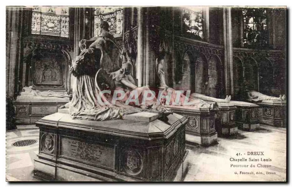 Kapelle Saint-Louis — Umkreis des Chors — G. Foucault, Verlag, Dreux - Vorderseite