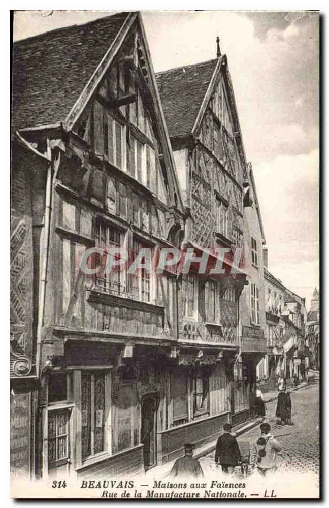Beauvais — Casas com Faiança — Rue de la Manufacture Nationale — LL - Frente