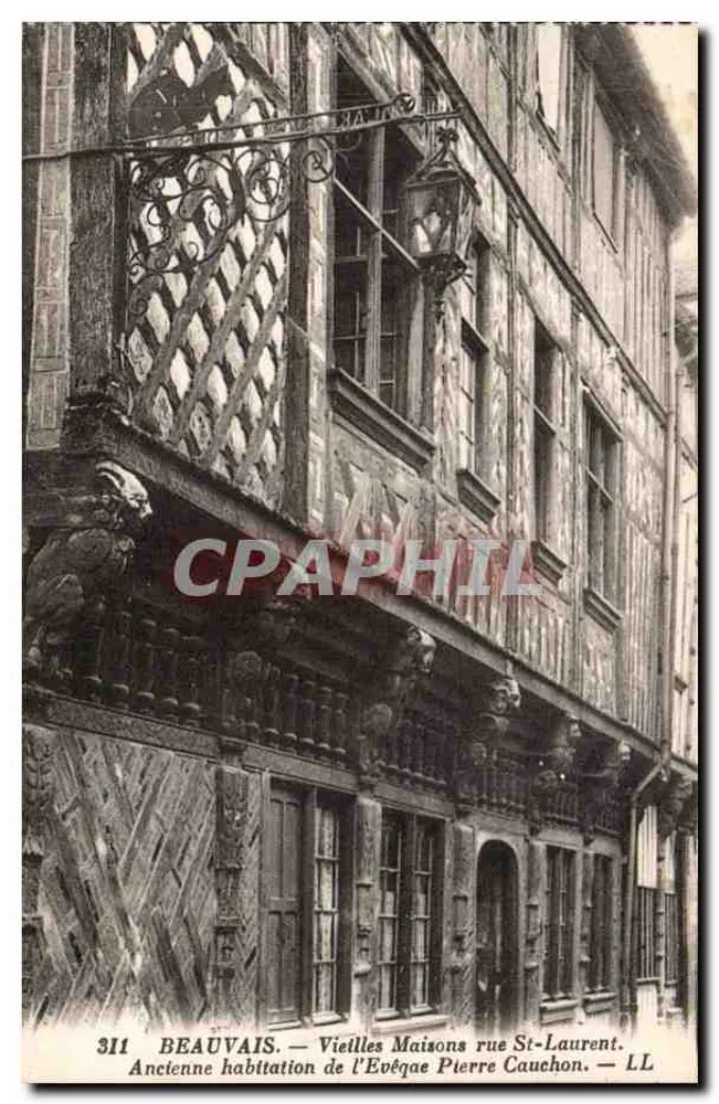 Beauvais — Alte Häuser in der Straße St-Laurent — LL - Vorderseite