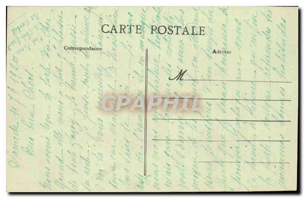 Soldat in Krankenzimmer — Karikatur — Photo Blanchaud, Saumur, Nr. 127 - Rückseite