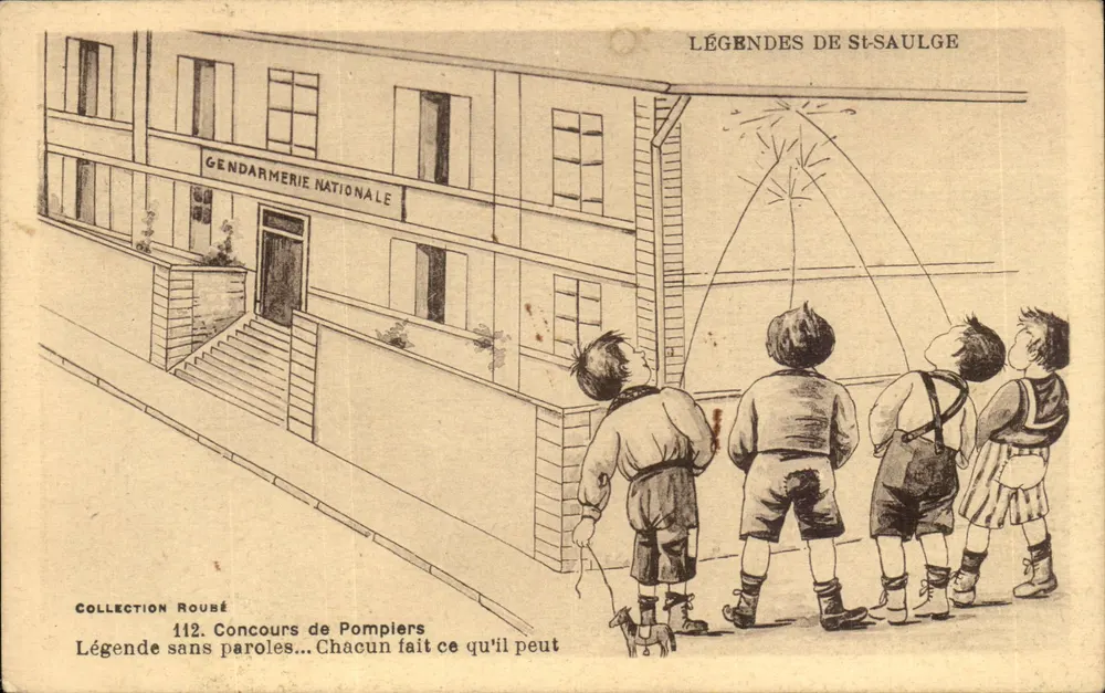 Legenden von St-Saulge — Feuerwehrwettbewerb — Sammlung Roubé - Vorderseite