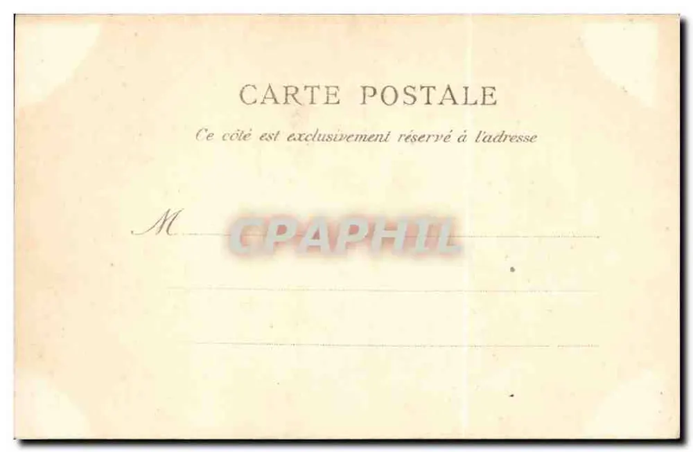 Dois idosos caminhando — No Village N°12 — Editor V. Billaul, Rouen - Verso