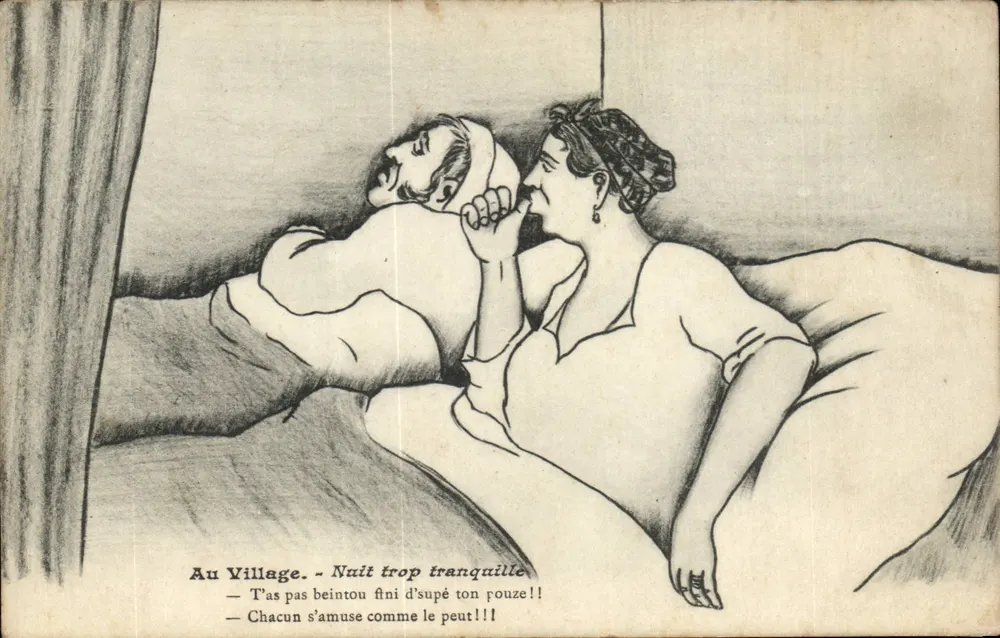 Au Village - Nuit trop tranquille — éditeur non visible - Recto