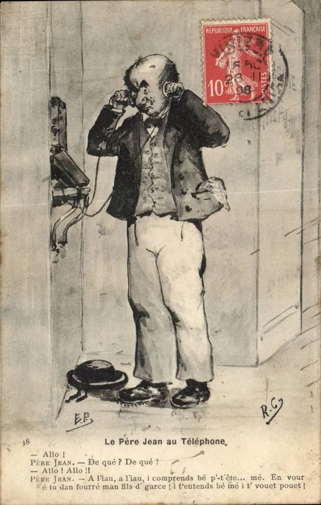 Der Vater Jean am Telefon — Verlag R.G., n°38 - Vorderseite