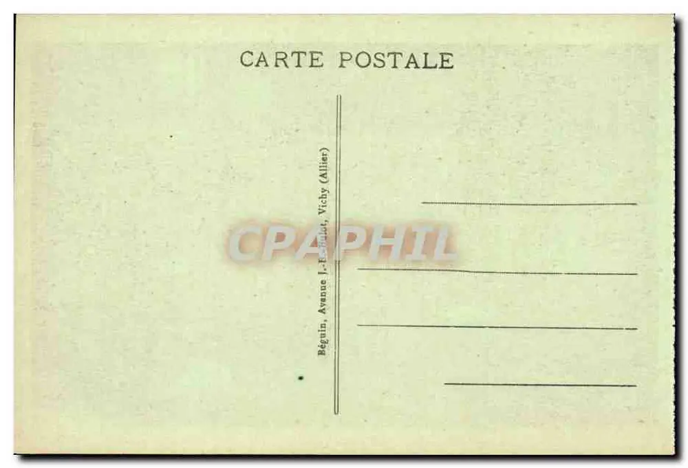 Vichy - Terrasse und Theater des Casinos — Ideal, n° 324 - Rückseite