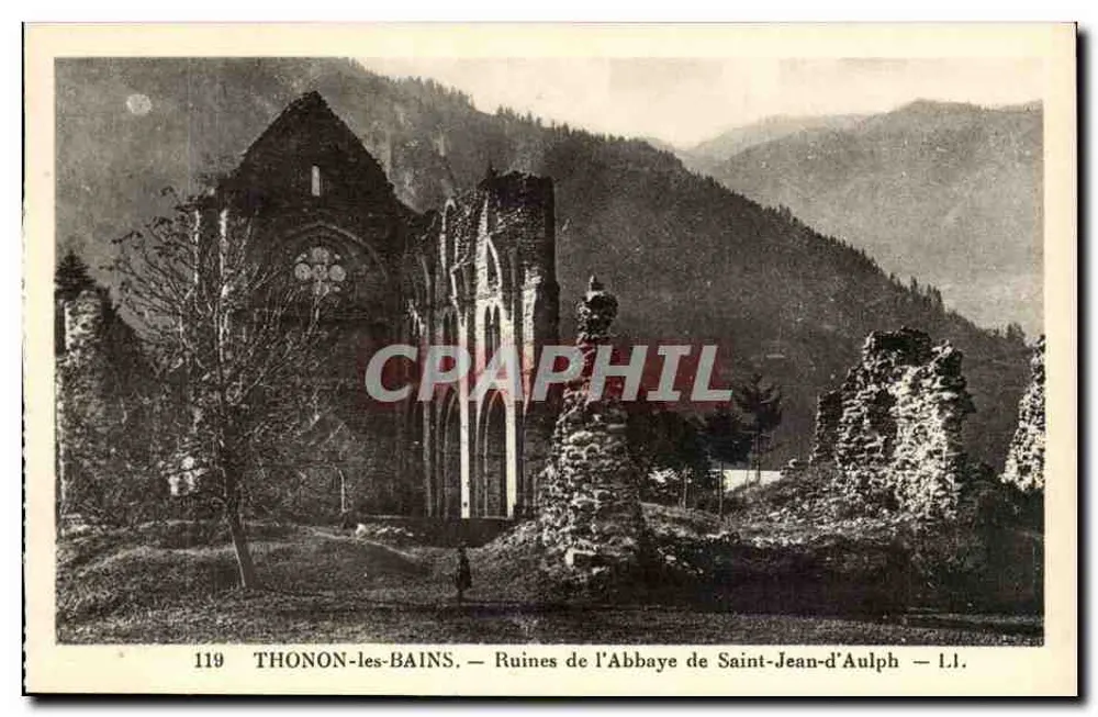 Thonon-les-Bains — Ruinen der Abtei Saint-Jean-d'Aulph — L.I. - Vorderseite