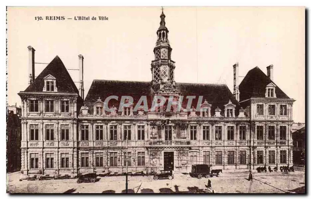 Reims — O Hotel de Ville — A. Quentinet, editor - Frente