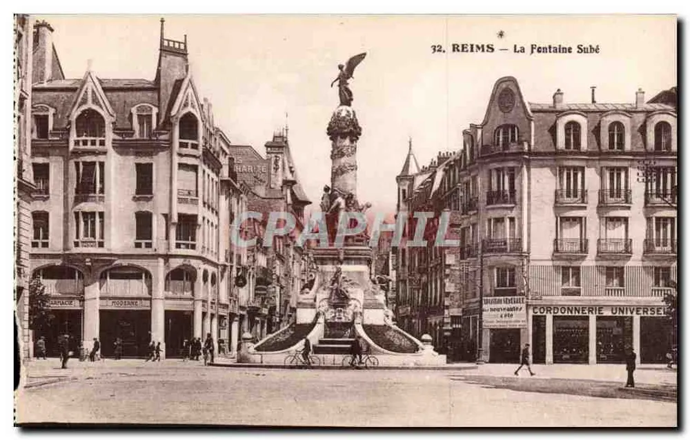 Reims — A Fontaine Subé — A. Quentinet, editora - Frente
