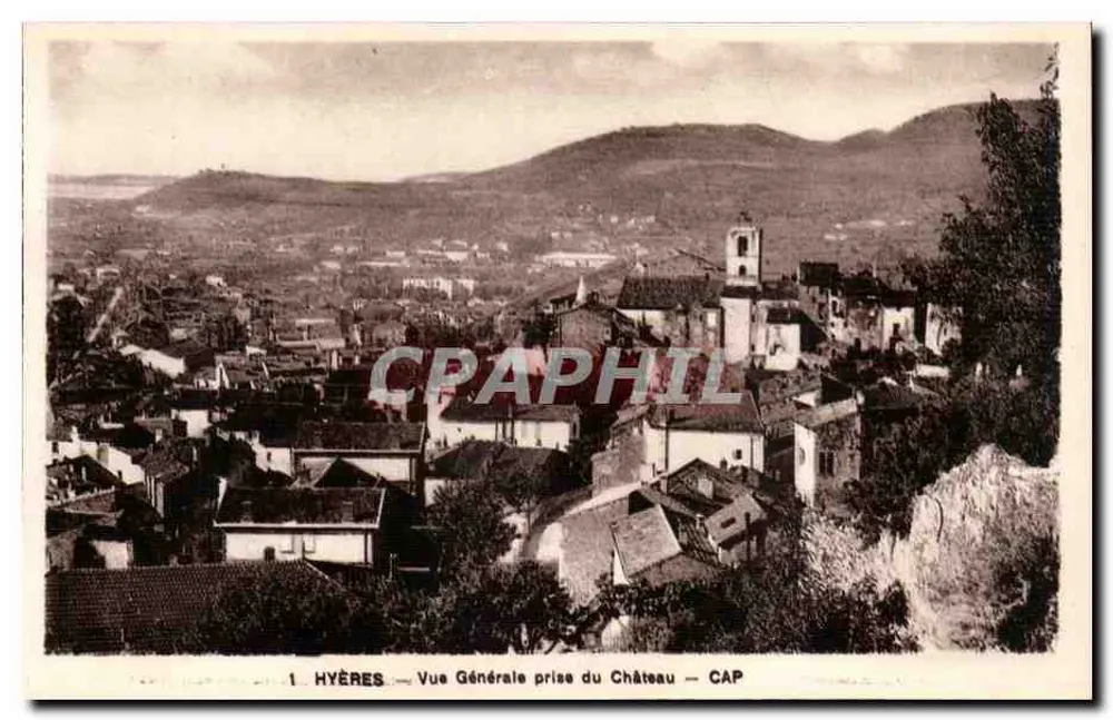 Hyères — Allgemeiner Blick vom Schloss aus — CAP - Vorderseite