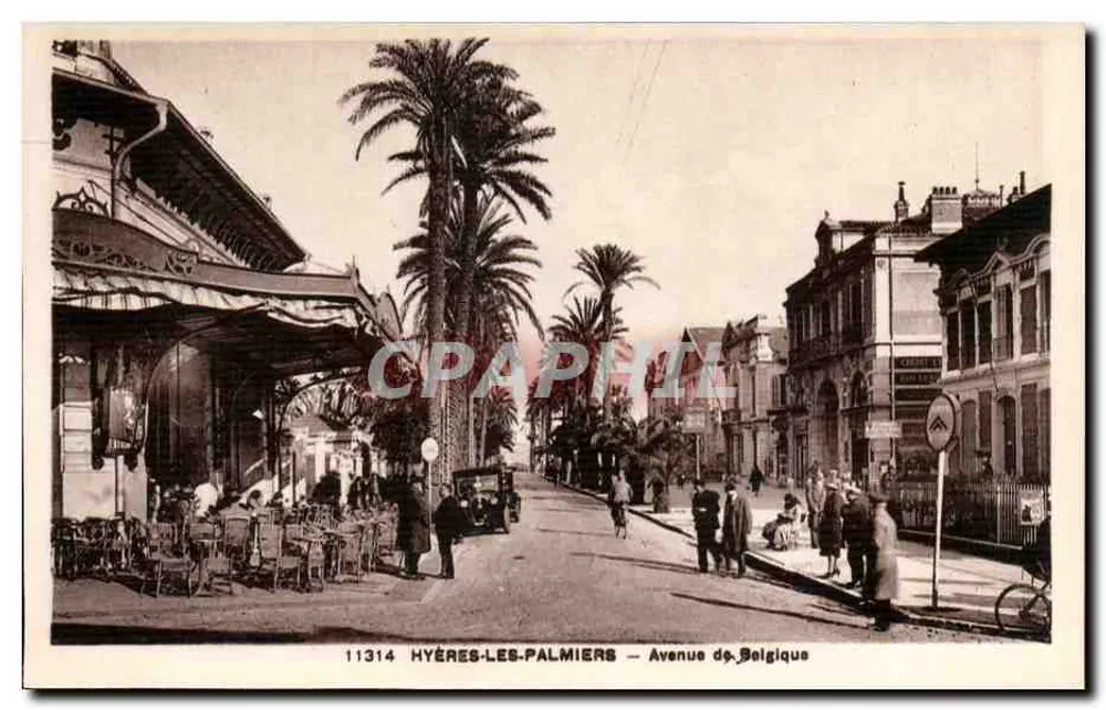 Hyères-les-Palmiers — Avenue de Belgique — ADIA IMP. — NICE - Frente