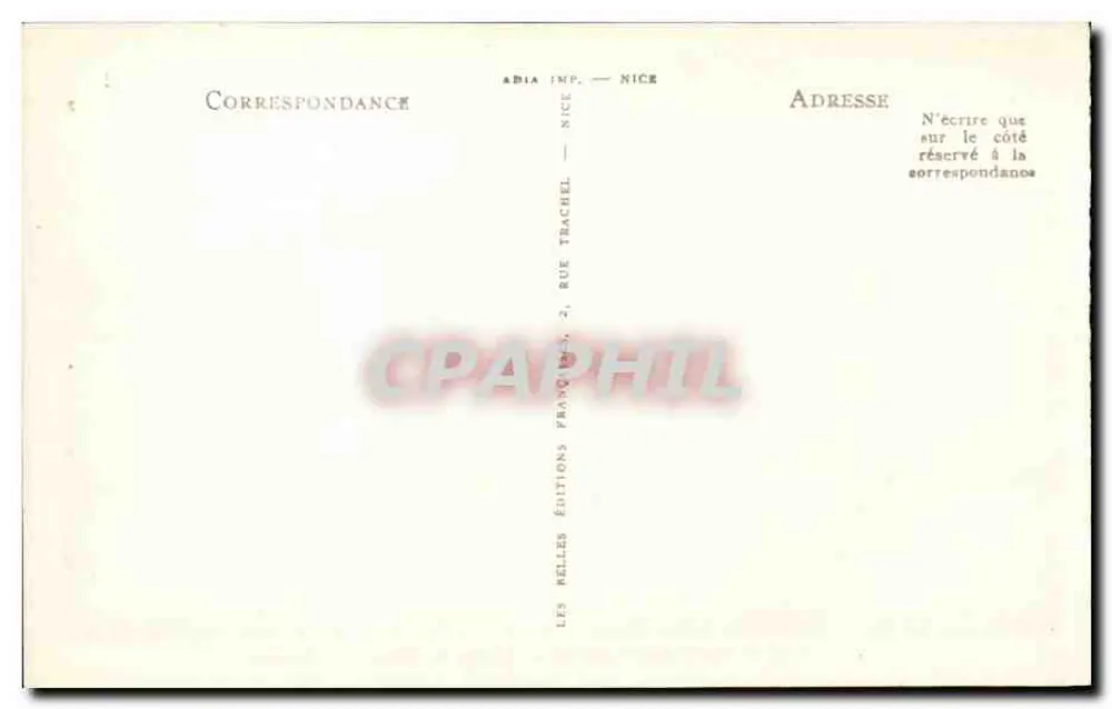 Hyères-les-Palmiers — Vista Geral — Edições Adia, Nice, n° 11973 - Verso