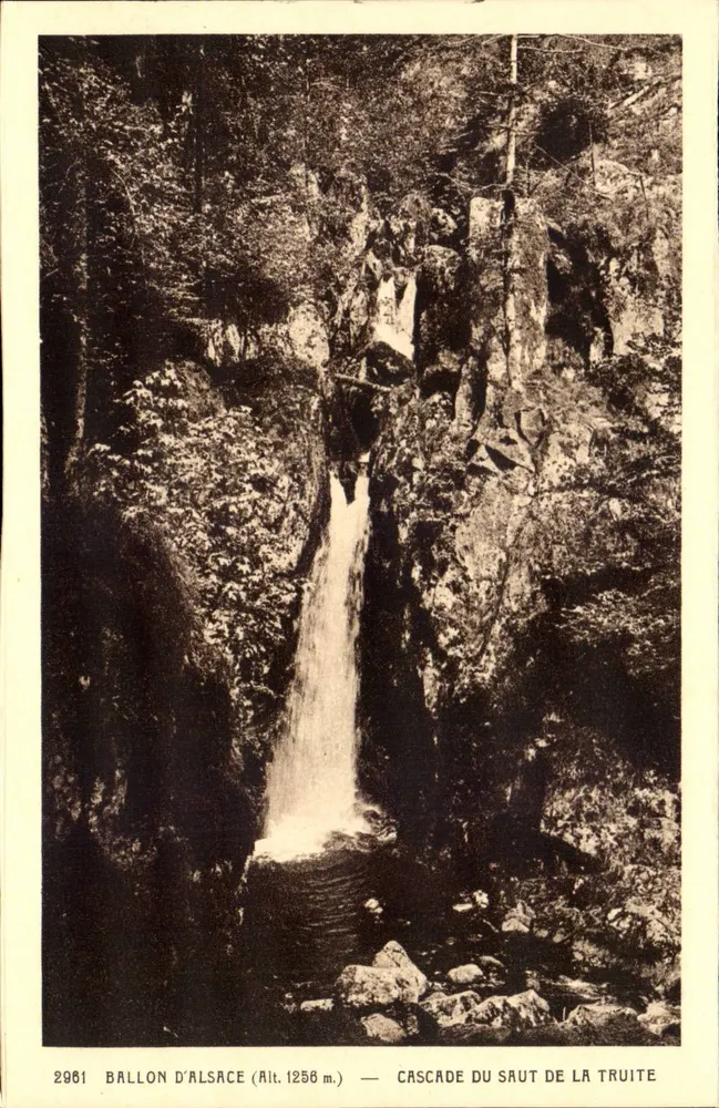 Ballon d'Alsace — Cascata do Saut de la Truite — Edição Ferme-Restaurant Brust - Frente