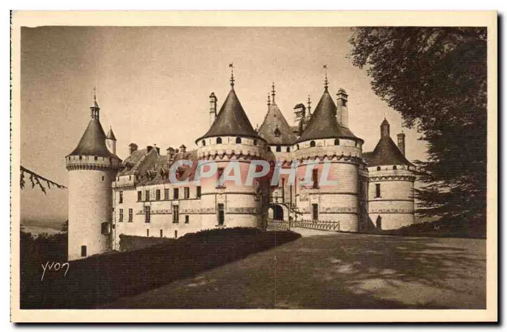 Castelo de Chaumont-sur-Loire — Edição de Arte YVON, Paris — n°36 - Frente
