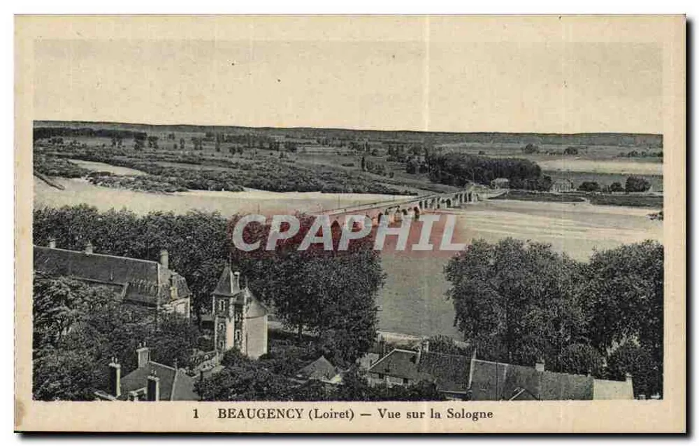 Beaugency (Loiret) — Vista sobre a Sologne — Laurent, Livreiro - Frente