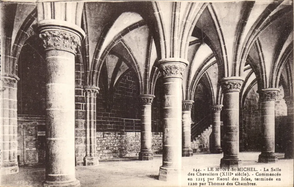 Mont-Saint-Michel — Die Ritterhalle (13. Jahrhundert) — Laurent-Nel, n°144 - Vorderseite