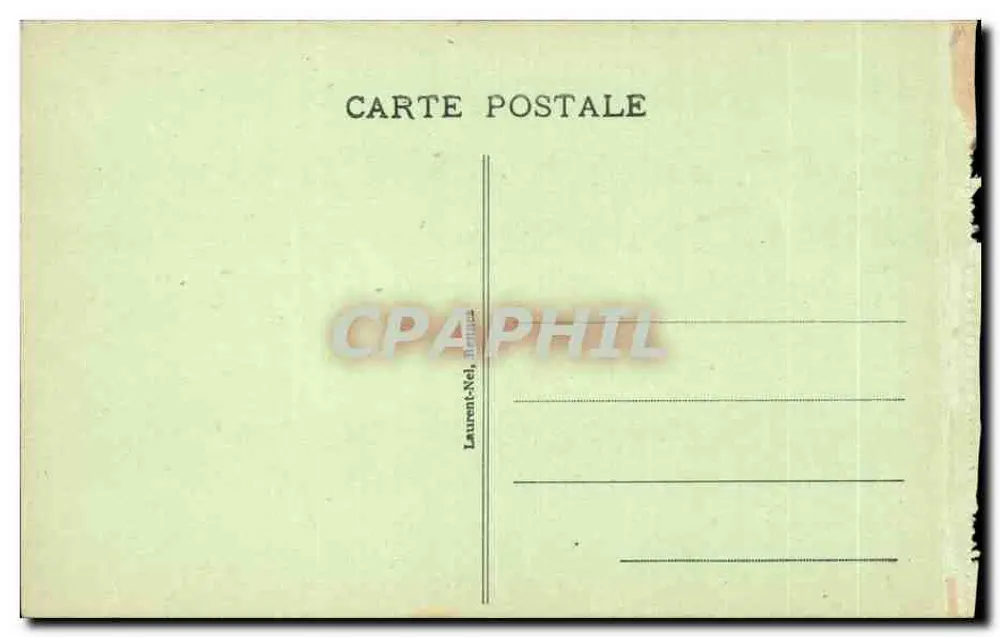 Bucht von Mont-Saint-Michel — Boot, das Tombelaine umrundet — Serie 1527, Verlag Laurent-Nel, Hermès - Rückseite