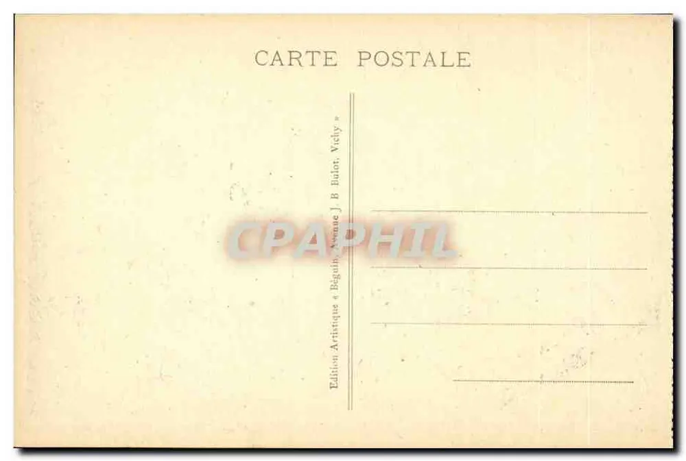 Viaduto dos FADES — Vista panorâmica durante uma das fases da sua construção — A Auvergne Pittoresca — 2804 — Edição J. B. Bulot, Vichy - Verso