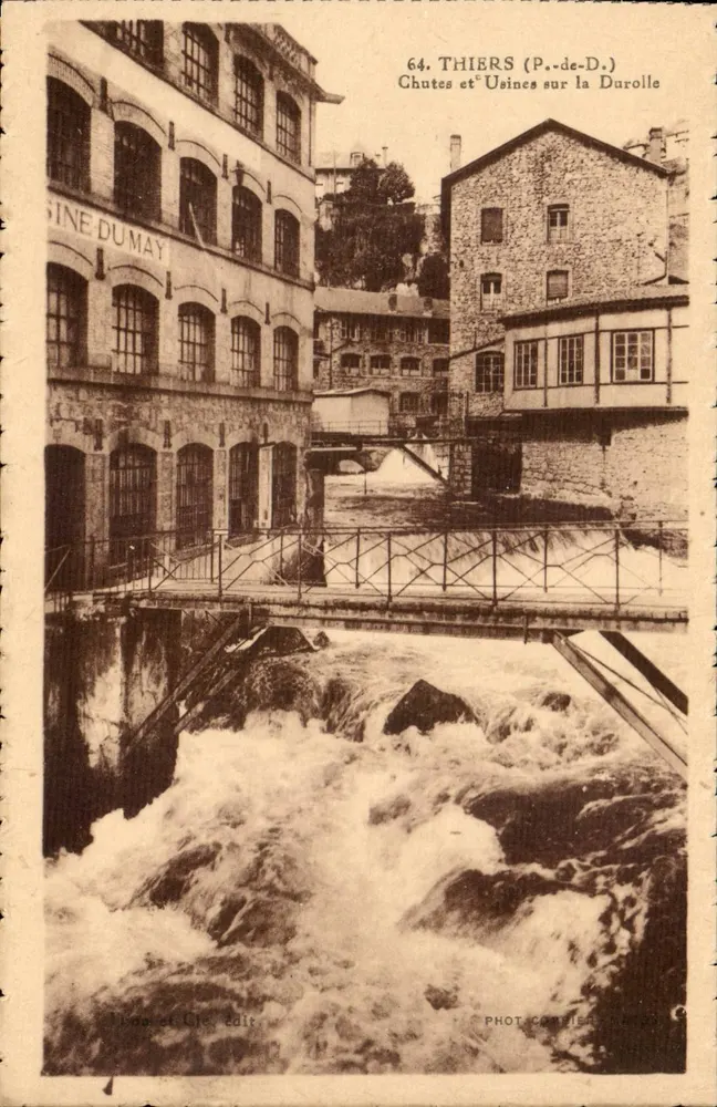 Thiers (P.-de-D.) — Chutes et Usines sur la Durolle — Véga et Cie, Edit. - Vorderseite