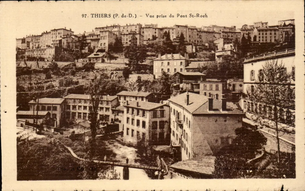 Thiers (P.de.D.) — Ansicht vom Pont St-Roch — Thion et Cie, n°97 - Vorderseite