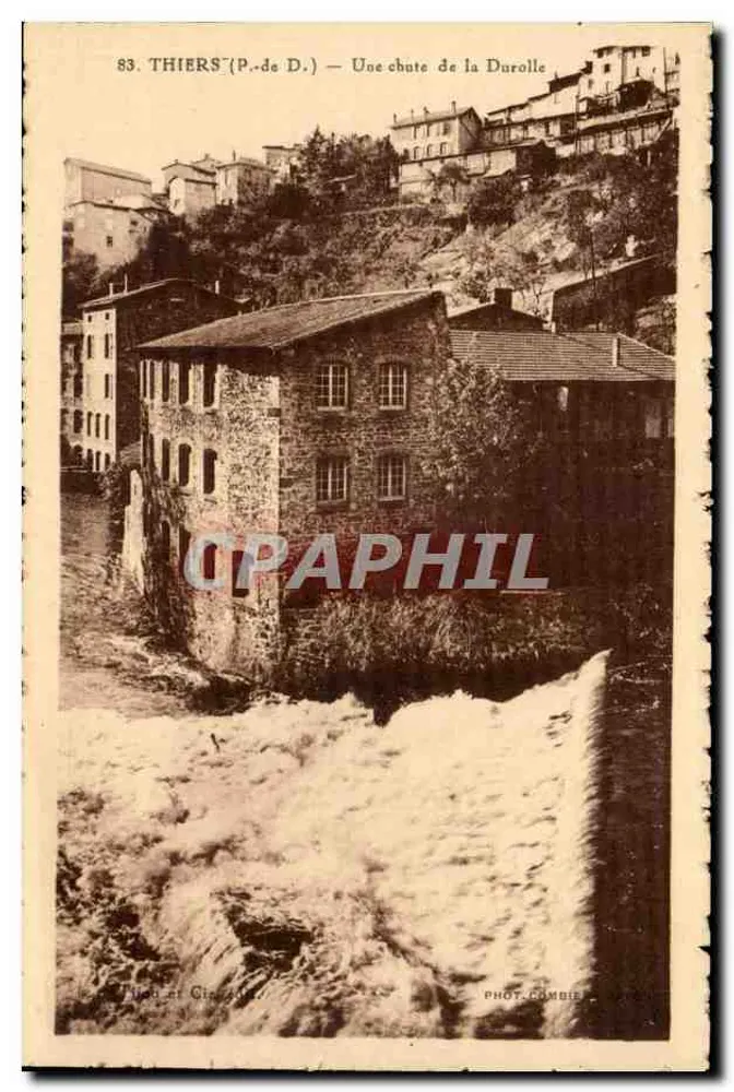 Thiers (P.-de-D.) — Uma queda da Durolle — Fot. Combier - Frente