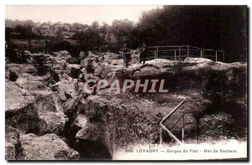 Lovagny — Schluchten des Fier - Meer aus Felsen — Edition "Les Jolis Coins de Savoie" - Vorderseite
