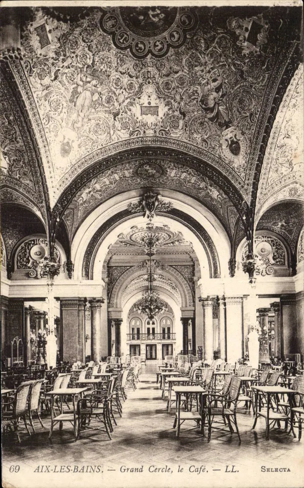 Aix-les-Bains — Grand Cercle, o Café — LL. SELECTA - Frente