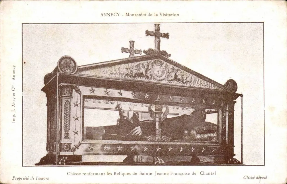 ANNÉCY - Mosteiro da Visitação — Cápsula que contém as Relíquias de Santa Joana-Françoise de Chantal - Frente