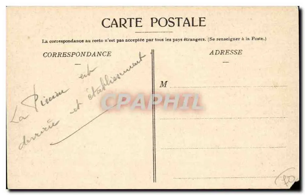 Luxeuil — Parque e Estabelecimento Termal — Clínica Marie, Jornais e Ciclos - Verso