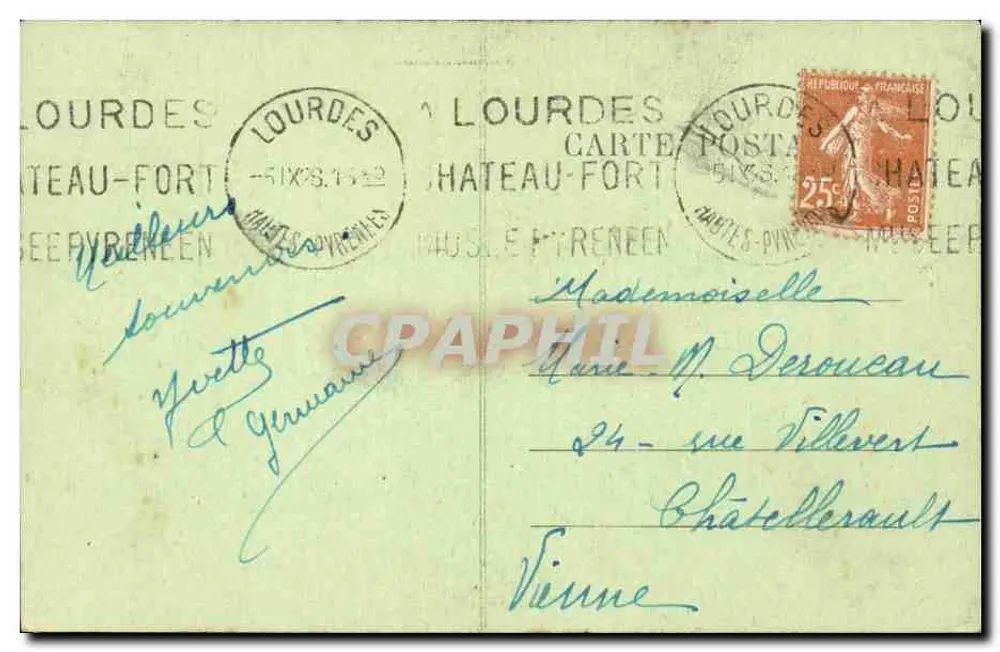 Die Pyrenäen - Höhlen von BETHARRAM - Die untere Flussquelle — n°39 - Rückseite