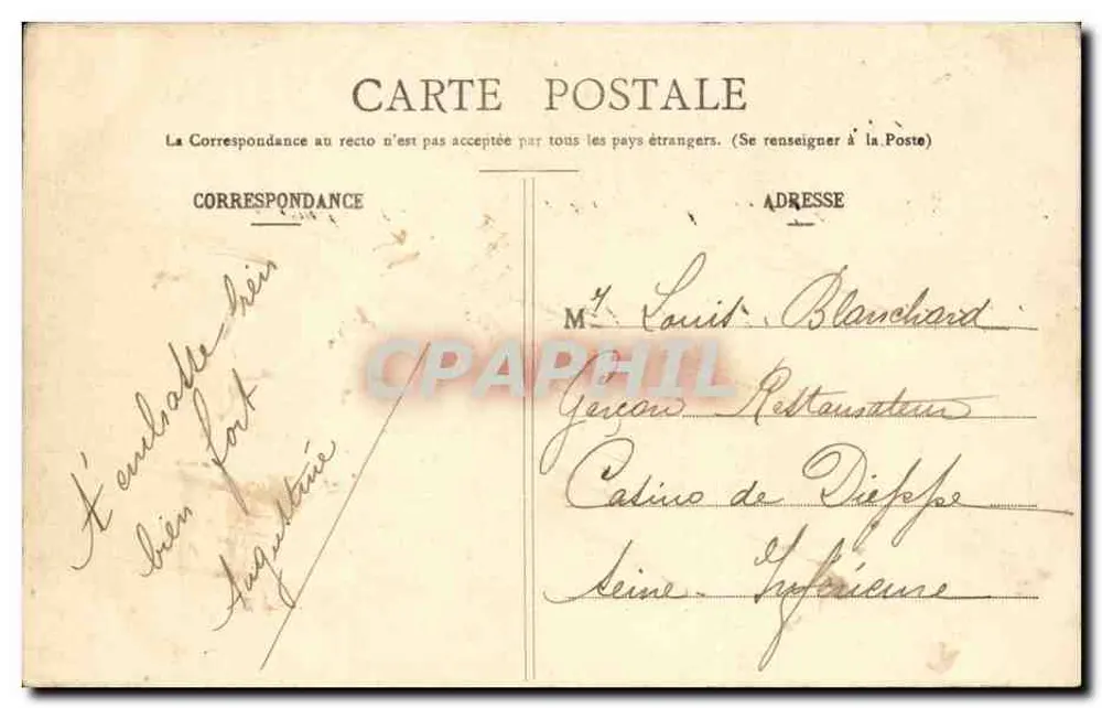 Paris - Ponte e Avenida Alexandre III — G. J. - Verso