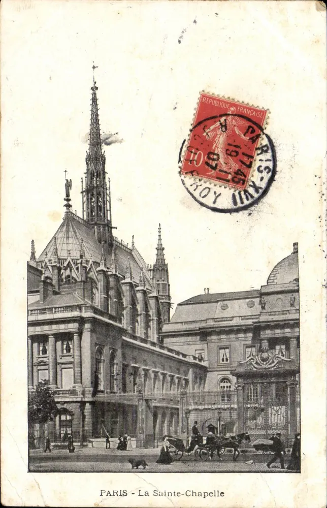 PARIS - Die Sainte-Chapelle — architektonische Ansicht — Verlag nicht sichtbar - Vorderseite