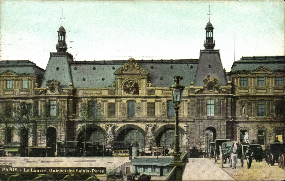 Paris - Der Louvre, Tor der Saints-Pères — Verleger APOUL-PROTO, Nr. 78 - Vorderseite