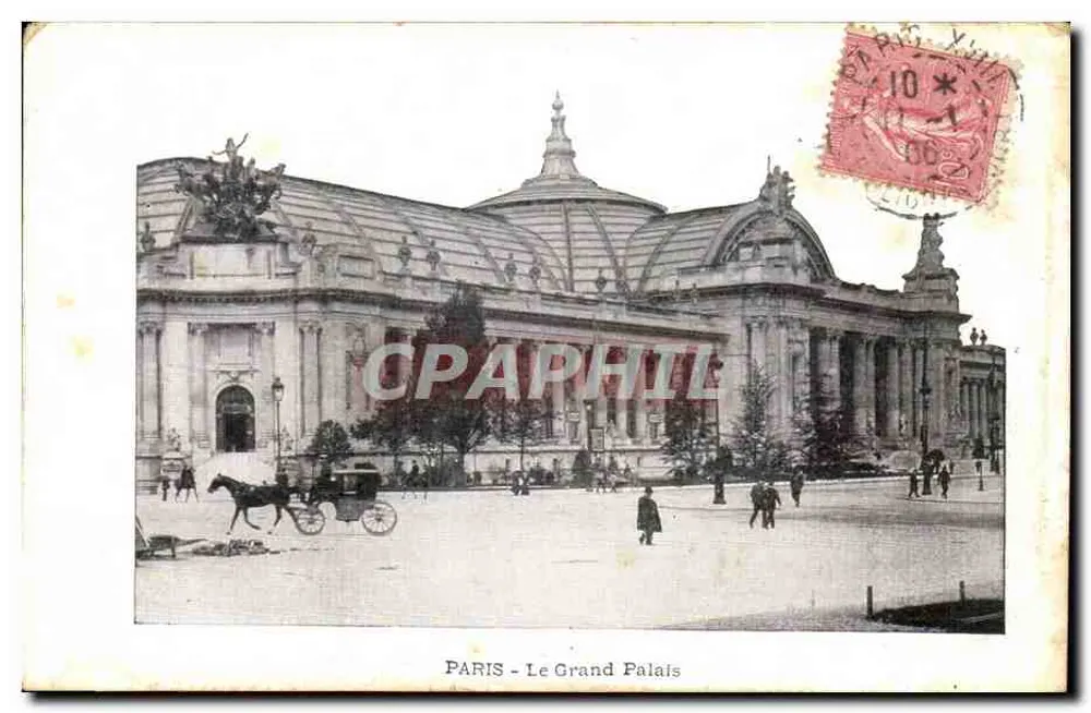 PARIS - Het Grand Palais — uitzicht van buiten — uitgever niet zichtbaar - Voorkant