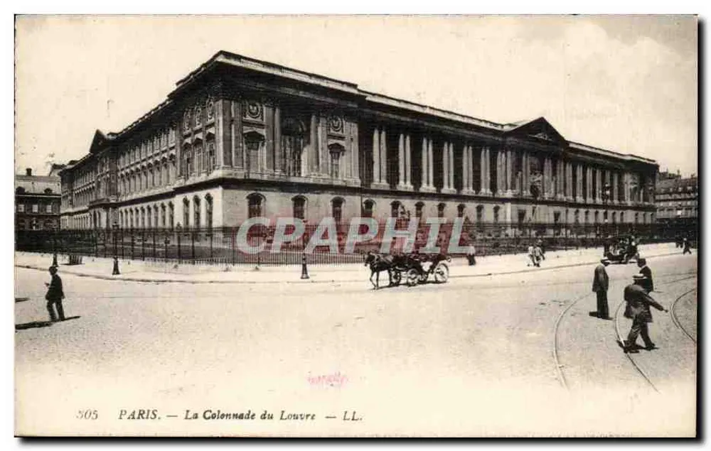 PARIS — A Colunata do Louvre — LL. n° 505 - Frente