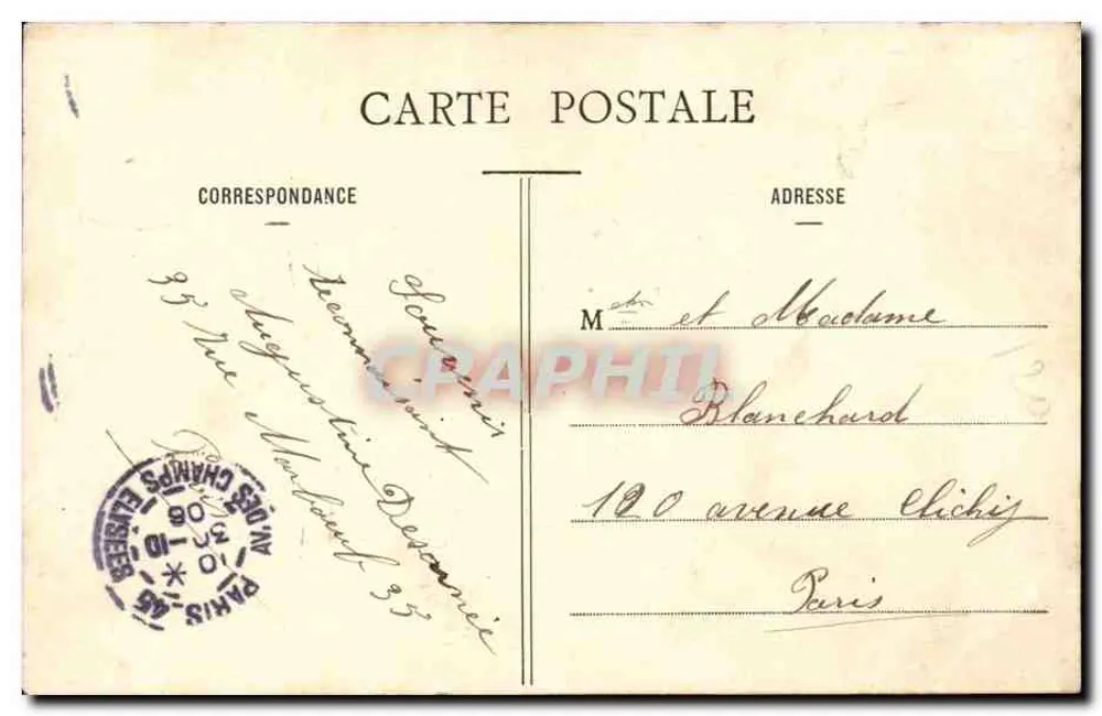 Paris - Der Grand Palais an den Champs-Élysées — anonymer Verlag, Nr. 30 - Rückseite