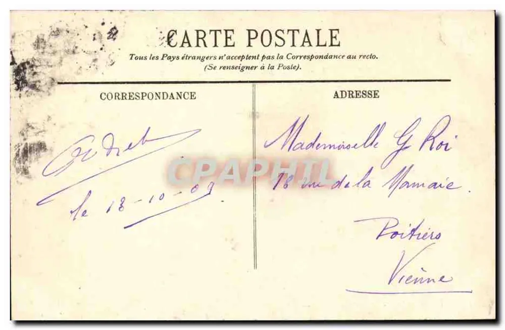 Paris (IVe) — O Hotel de Ville — LL, n° 119 - Verso
