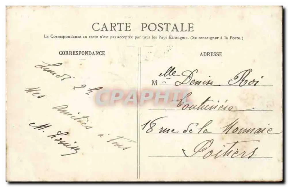 Paris - Boulevard Montmartre — vista urbana — J.H. editor, n° 208 - Verso