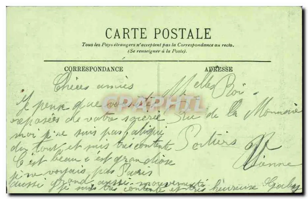 PARIS — Die Renaissance und der Boulevard Saint-Martin — LL. - Rückseite