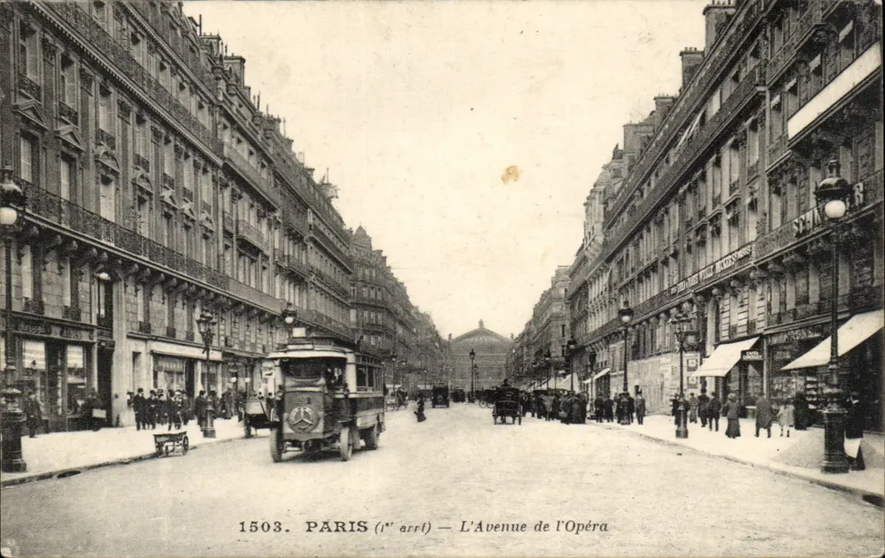 Paris (1. Arrondissement) — Avenue de l'Opéra — Verlag Schaeffer, Nr. 1503 - Vorderseite