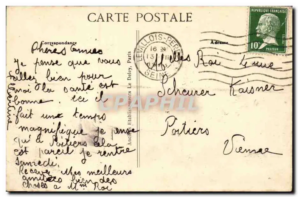 Ópera Garnier — Paris — Anciens Établissements Le Deley - Verso
