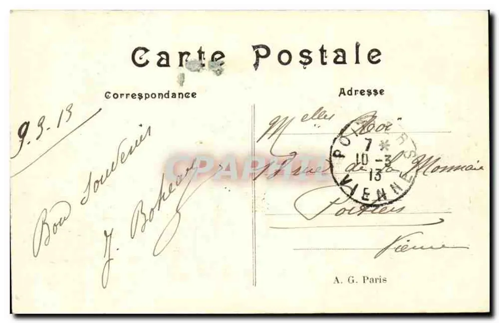 PARIS — Catedral de Notre-Dame — Editor desconhecido, n° 12 - Verso