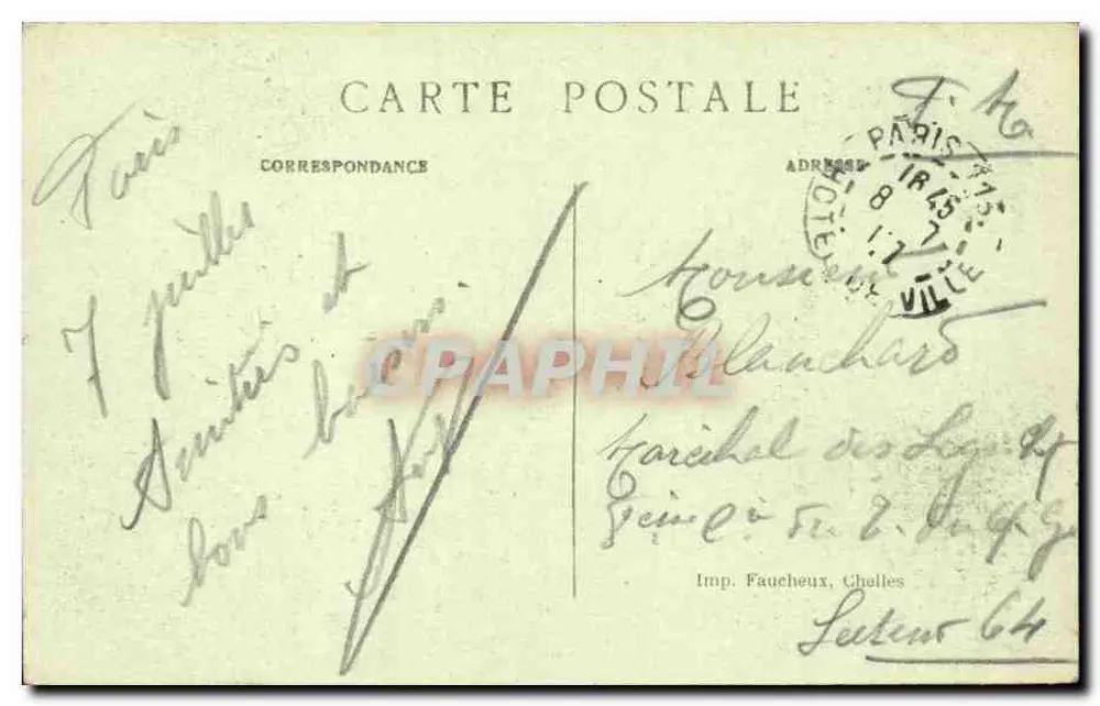 Paris — O Trocadéro — L. D. - Verso