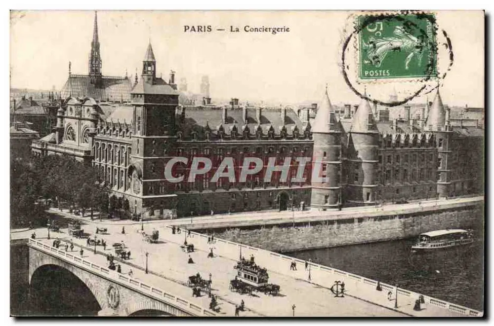 PARIS — A Conciergerie — editor não visível - Frente