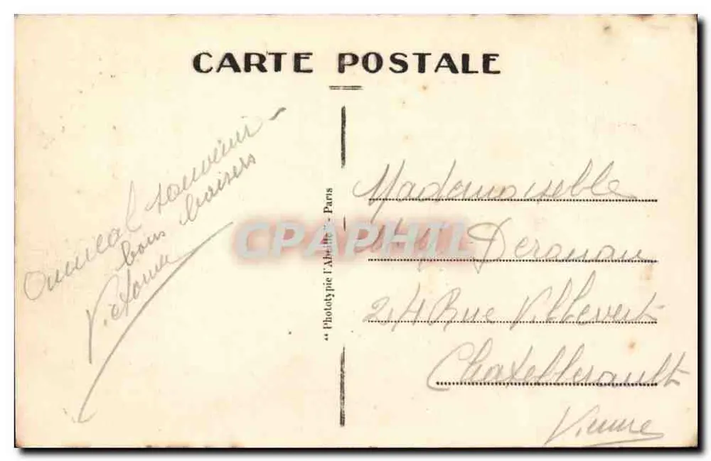 Paris — Die Conciergerie und der Pont au Change — Phototypie l'Albin - n°36 - Rückseite