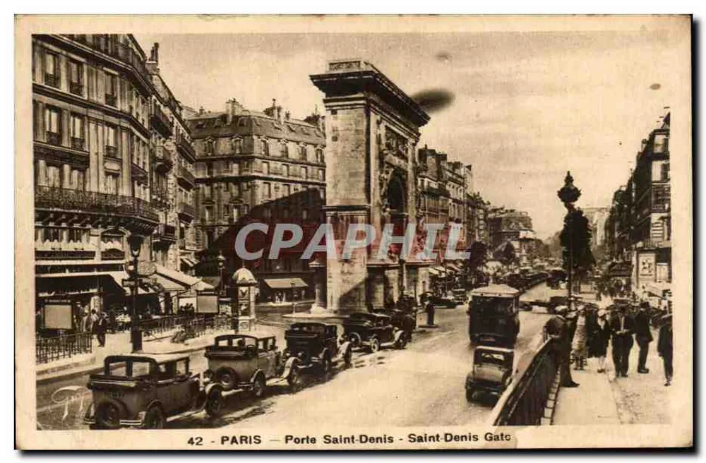 Paris — Porta Saint-Denis — Saint-Denis Gatc — 42 - Frente