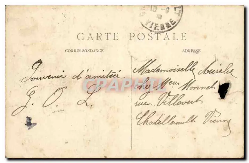 Paris — Siegessäule — Place de la Bastille — C. M. n°45 - Rückseite