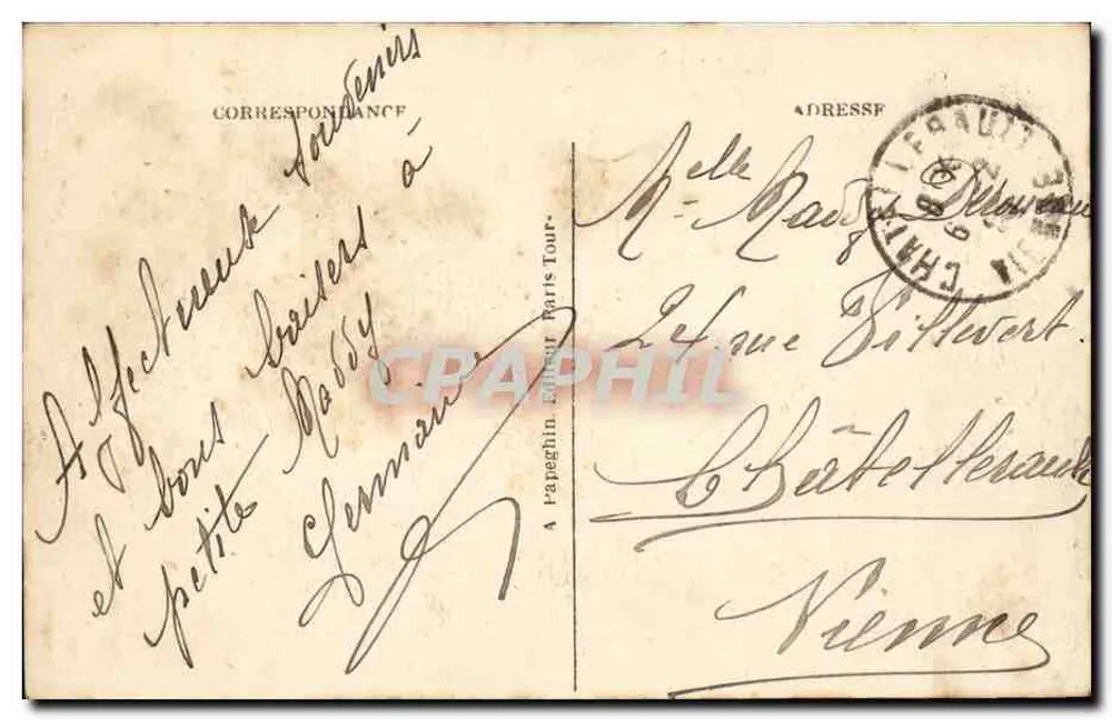 Paris — Das Trocadéro und der Pont d'Iéna — Verlag A.P. - Rückseite
