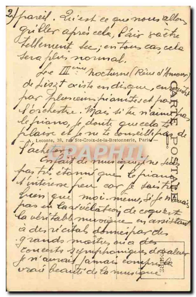 Paris — La Tour Saint-Jacques — Torre Saint-Jacques — n°81 - Verso